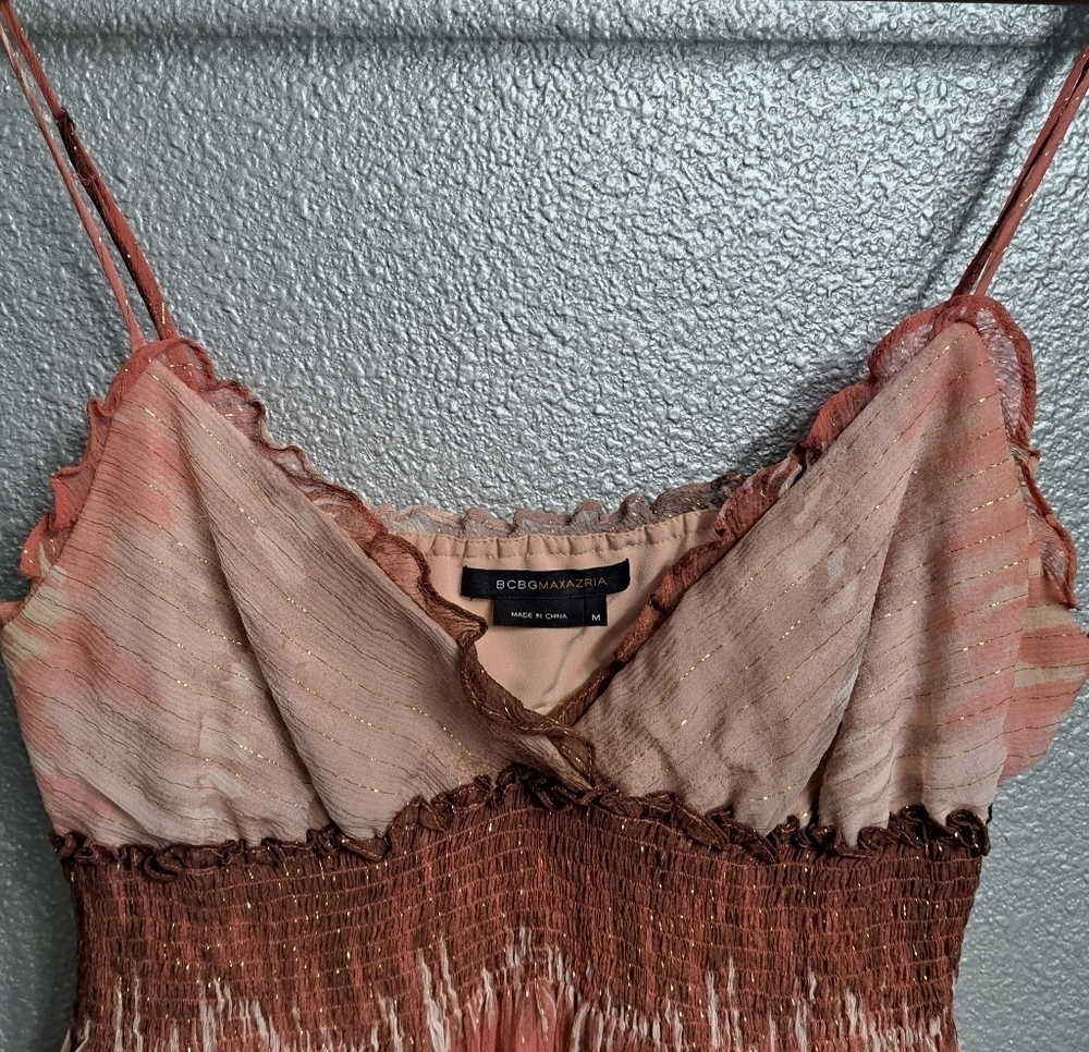 BCBGMAXAZRIA Silk Ombre Dress Size M - Picture 11 of 16